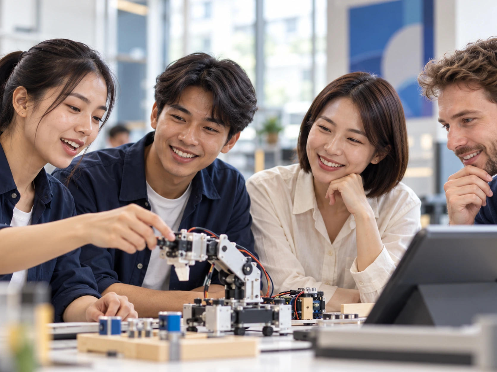 AI-generated illustration: International learning through an experiment in an innovation studio